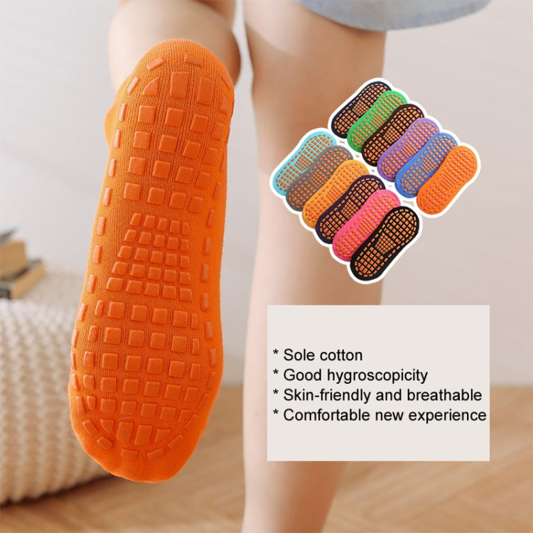 Calzini da trampolino da 4 paia Calzini da pavimento antiscivolo in gomma punteggiata Calzini da yoga, Adult 35-43 Yards