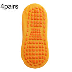Calzini da trampolino da 4 paia Calzini da pavimento antiscivolo in gomma punteggiata Calzini da yoga, Adult 35-43 Yards