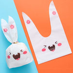 Sacchetto regalo cartone con orecchie coniglio 10x17cm