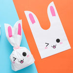 Sacchetto regalo cartone con orecchie coniglio 10x17cm