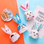 Sacchetto regalo cartone con orecchie coniglio 10x17cm