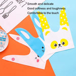 Sacchetto regalo cartone con orecchie coniglio 10x17cm