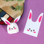 Sacchetto regalo cartone con orecchie coniglio 10x17cm