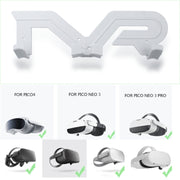 Espositore per staffa da parete per accessori Oculus Quest 2/Pico Neo 3/Pico 4/Pro VR, Wall Bracket White, Wall Bracket Black