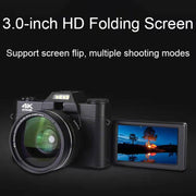 Fotocamera digitale R10 4K HD 48MP con schermo pieghevole retrò, R10