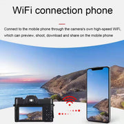 Fotocamera digitale R10 4K HD 48MP con schermo pieghevole retrò, R10