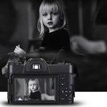 Fotocamera digitale R10 48MP 4K HD con schermo pieghevole
