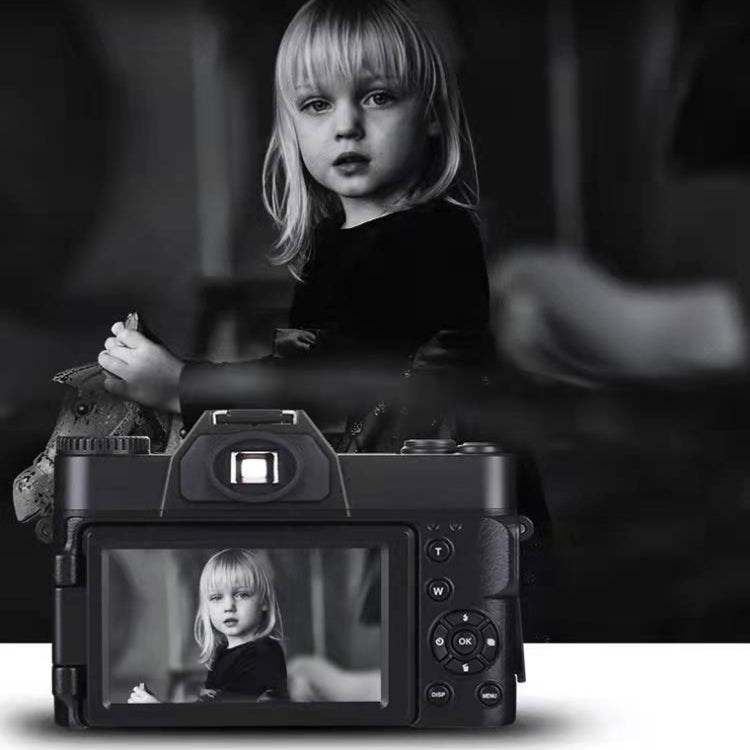 Fotocamera digitale R10 48MP 4K HD con schermo pieghevole