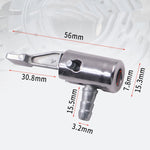 Connettore rapido per tubo della bocca del gas della bocca del pneumatico del tubo della pompa gonfiabile del veicolo da 2 pezzi, Inflatable Pump Adapter, Inflatable Pump Adapter No Deflating, Inflatable Pump Adapter Relieved