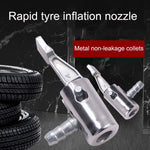 Connettore rapido per tubo della bocca del gas della bocca del pneumatico del tubo della pompa gonfiabile del veicolo da 2 pezzi, Inflatable Pump Adapter, Inflatable Pump Adapter No Deflating, Inflatable Pump Adapter Relieved