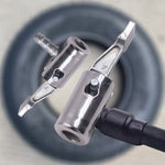 Connettore rapido per tubo della bocca del gas della bocca del pneumatico del tubo della pompa gonfiabile del veicolo da 2 pezzi, Inflatable Pump Adapter, Inflatable Pump Adapter No Deflating, Inflatable Pump Adapter Relieved