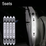 5set Riflettore di avviso di sicurezza anti-collisione per porta di apertura dell'auto, 5sets Fluorescent Green, 5sets Diamond White, 5sets Diamond Red, 5sets Diamond Blue, 5sets Diamond Yellow