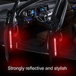 5set Riflettore di avviso di sicurezza anti-collisione per porta di apertura dell'auto, 5sets Fluorescent Green, 5sets Diamond White, 5sets Diamond Red, 5sets Diamond Blue, 5sets Diamond Yellow