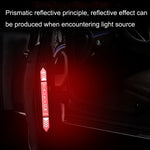 5set Riflettore di avviso di sicurezza anti-collisione per porta di apertura dell'auto, 5sets Fluorescent Green, 5sets Diamond White, 5sets Diamond Red, 5sets Diamond Blue, 5sets Diamond Yellow