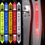 5set Riflettore di avviso di sicurezza anti-collisione per porta di apertura dell'auto, 5sets Fluorescent Green, 5sets Diamond White, 5sets Diamond Red, 5sets Diamond Blue, 5sets Diamond Yellow
