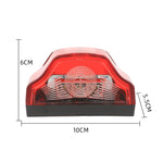 2pcs MK-198 3LED Van / Truck / Trailer Lampada targa a luce bianca, MK-198