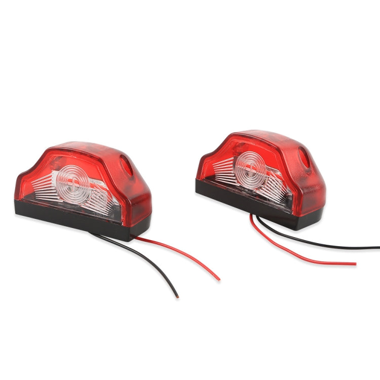 2pcs MK-198 3LED Van / Truck / Trailer Lampada targa a luce bianca, MK-198
