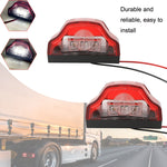 2pcs MK-198 3LED Van / Truck / Trailer Lampada targa a luce bianca, MK-198