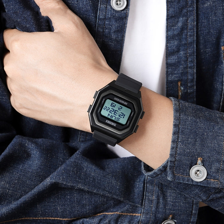 SKMEI 1875 Orologio elettronico da esterno da uomo con cronometraggio multifunzione, stile:, 1875 Steel Band Black Machine, 1875 Silicone Band White Machine, 1875 Silicone Band Black Machine, 1875 Steel Band White Machine