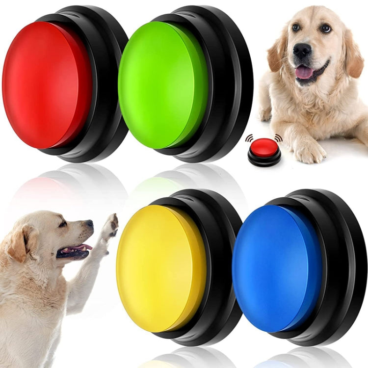 Pet Communication Button Dog Vocal Box Vocalizzatore di registrazione, stile: modello di registrazione, Dark Blue, Light Blue, Green, Purple, Red, Orange, Rose Red, Pink, Yellow, Lake Blue, White