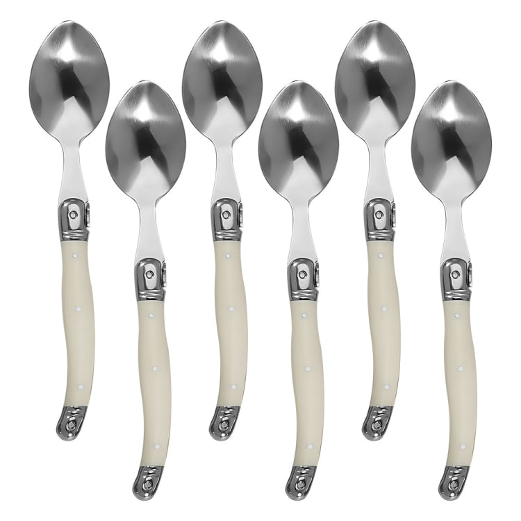 Coltello, forchetta, cucchiaio in acciaio inossidabile, manico in plastica, stoviglie occidentali, 3 In 1, 4 In 1, 6 Knives, 6 Forks, 6 Spoons, 6 Tea Spoons