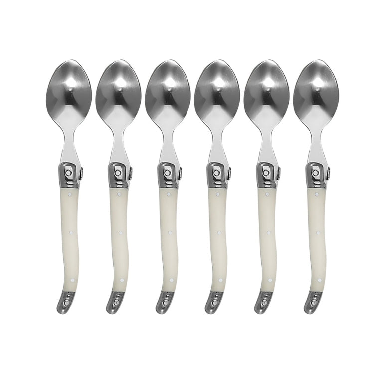 Coltello, forchetta, cucchiaio in acciaio inossidabile, manico in plastica, stoviglie occidentali, 3 In 1, 4 In 1, 6 Knives, 6 Forks, 6 Spoons, 6 Tea Spoons