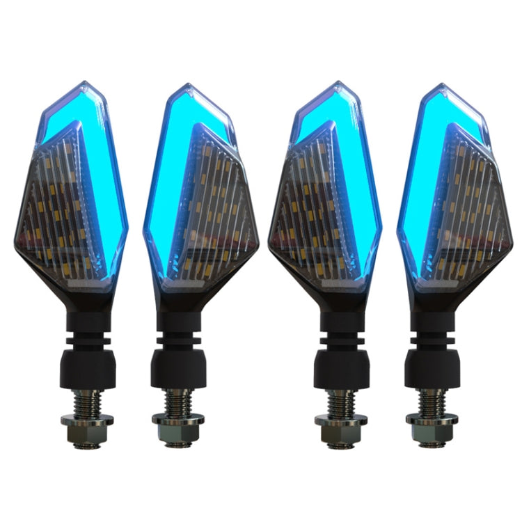 Luci LED moto 4 pezzi segnale angolo bicolore 12V