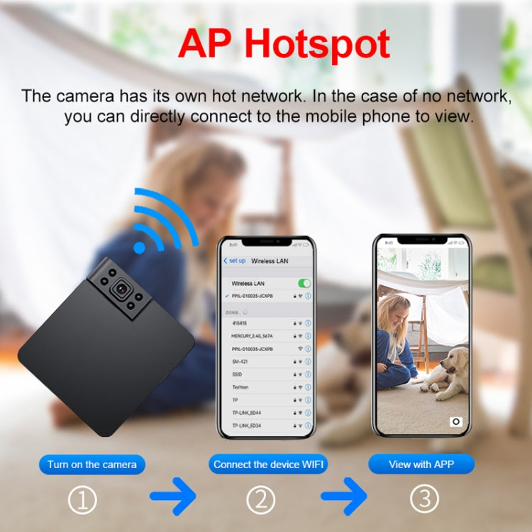 Videocamera WiFi HD 1080P per monitoraggio remoto
