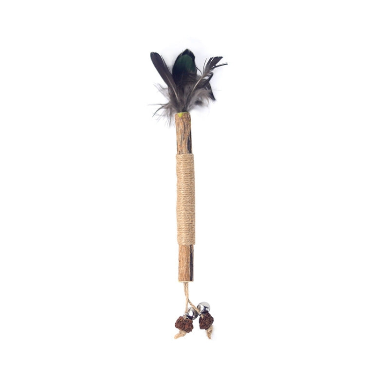 5pcs gatto dentizione bastone giocattolo denti pulizia catnip stuzzicare bastone, 5pcs Lafite, 5pcs Black Feathers, 5pcs Yellow Feathers
