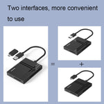 Lettore schede memoria 5 in 1 USB-C Blueendless