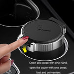 Posacenere multifunzionale universale per auto da 2 pezzi con coperchio