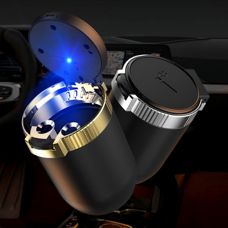 Posacenere multifunzionale universale per auto da 2 pezzi con coperchio