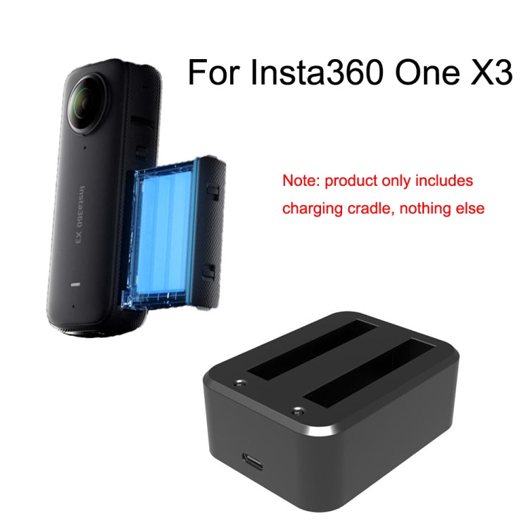 Caricatore doppio dock per batterie Insta360 X3