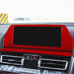 Per BMW Serie 8 G14 2019-2024 Guida a destra 2 pezzi/set Adesivo per cornice schermo di navigazione, Right-hand Drive