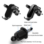 Presa d'aria per auto Gancio capovolto Forte supporto per telefono cellulare, Cool Black, High-grade Black