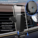 Presa d'aria per auto Gancio capovolto Forte supporto per telefono cellulare, Cool Black, High-grade Black