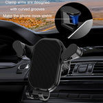 Presa d'aria per auto Gancio capovolto Forte supporto per telefono cellulare, Cool Black, High-grade Black