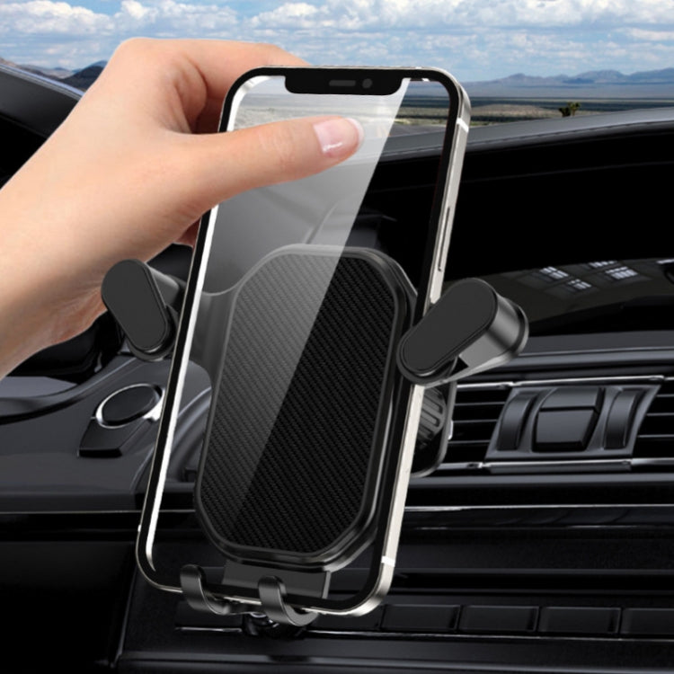Presa d'aria per auto Gancio capovolto Forte supporto per telefono cellulare, Cool Black, High-grade Black