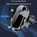 Presa d'aria per auto Gancio saldamente Supporto per telefono cellulare di navigazione, Mirror Black