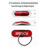 1Pair MK-234 12V Yacht Navi 4LED Luci di navigazione Luce di segnalazione rossa e verde