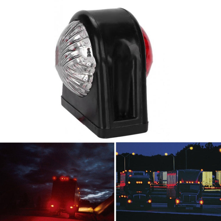 Luce laterale rotonda 10-30V 8 LED rossa e bianca per camion