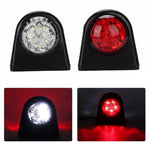 MK-249 10-30V 8LED Luce laterale rotonda per camion rossa e bianca, MK-249 (Red White)