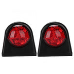 MK-249 10-30V 8LED Luce laterale rotonda per camion rossa e bianca, MK-249 (Red White)
