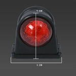 MK-249 10-30V 8LED Luce laterale rotonda per camion rossa e bianca, MK-249 (Red White)