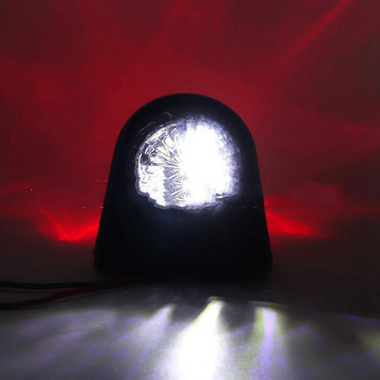 MK-249 10-30V 8LED Luce laterale rotonda per camion rossa e bianca, MK-249 (Red White)