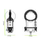 Custodia subacquea sigillata per custodia impermeabile per fotocamera Insta360 X3 (neutro senza logo), Neutral Without Logo