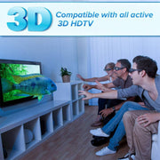 Gli occhiali 3D con otturatore attivo supportano 96HZ-144HZ per la proiezione DLP-LINK
