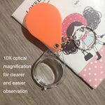 Lente d'ingrandimento portatile 10X pieghevole 32mm