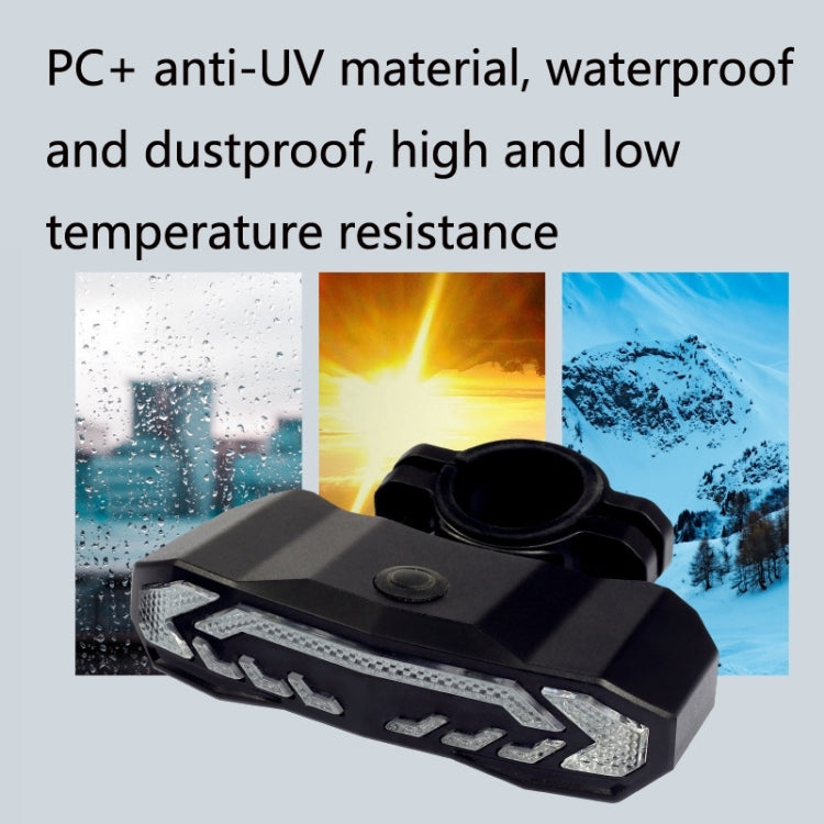 SF31 fanale posteriore per freno intelligente per bicicletta USB Alerter Night Ride Mountain Vehicle Turn fanali posteriori a LED, SF31 New Remote Control