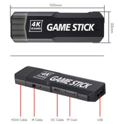 GD10 2.4G Wireless 4K HD TV Console di gioco PSP Game Box, Without Memory Card, 32G Built-in 15,000 Games, 64G Built-in 30,000 Games, 128G Built-in 40,000 Games